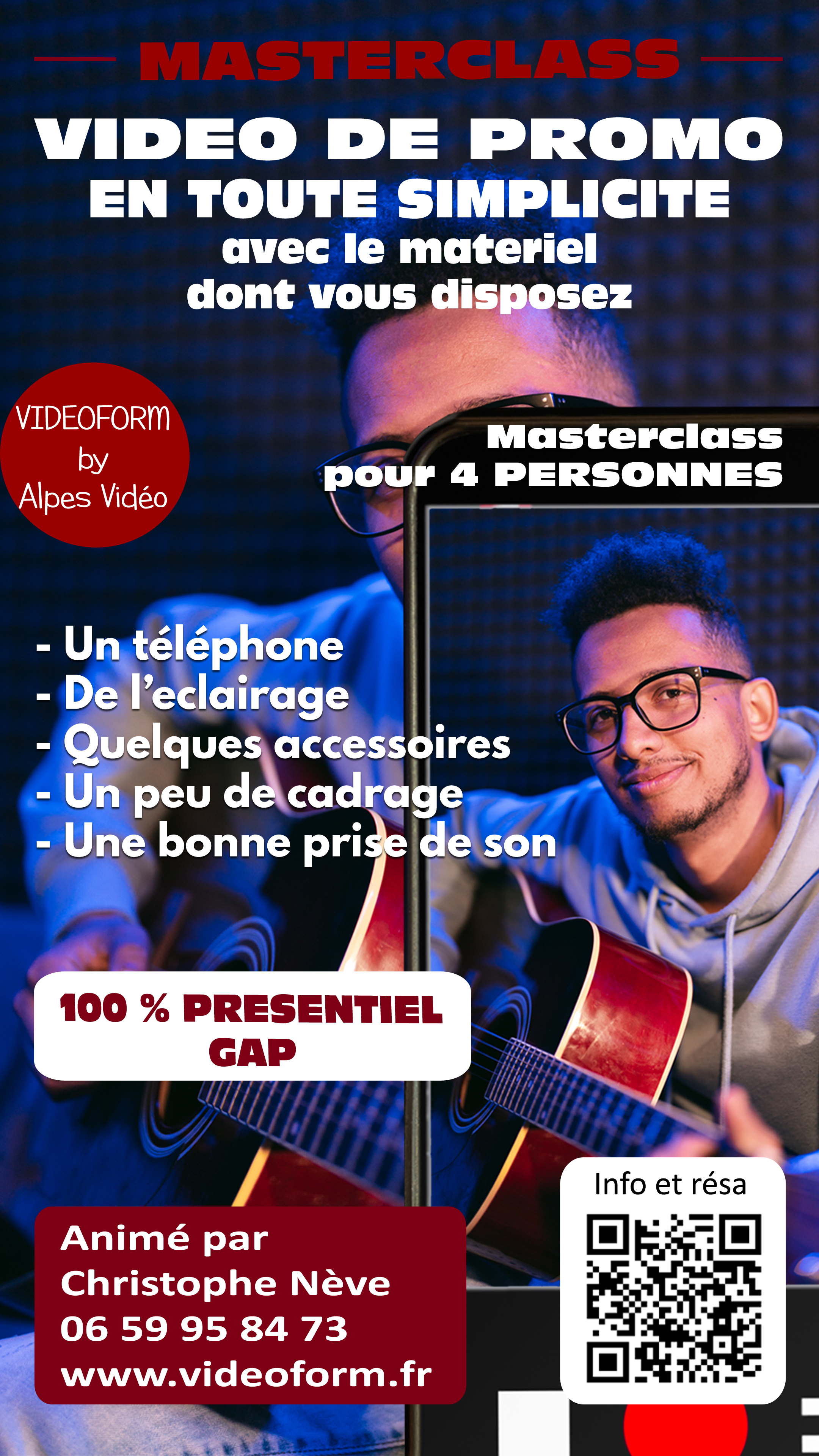 Cours de tournage vidéo musiciens